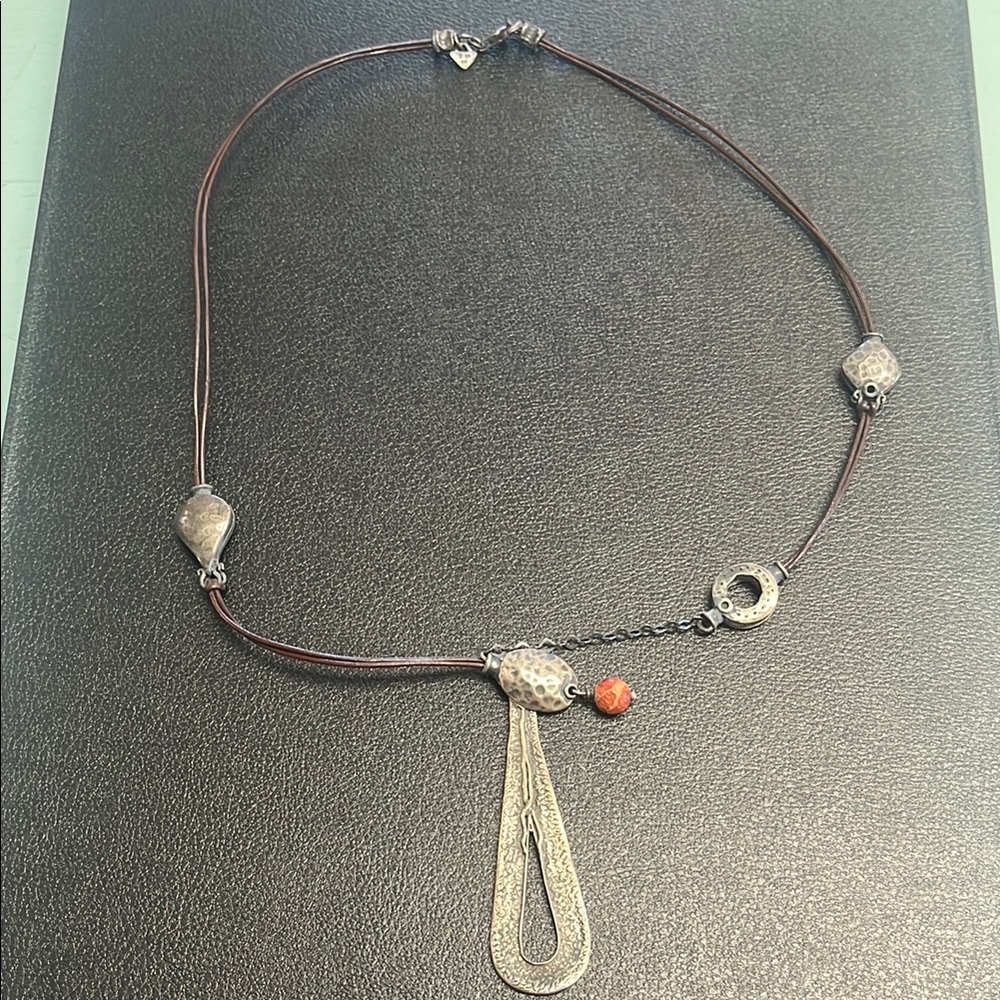 Silpada Silver and Brown Necklace